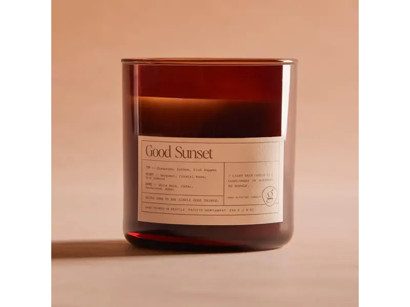 Good Olfactory Candles Good Sunset Candle