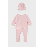 Mayoral 3PC Sweater, Legging & Hat Set - Crystal Pink