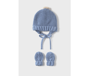 Knit Hat and Mittens Set