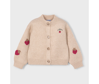 Berry Knit Cardigan - Oat