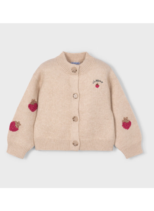 Berry Knit Cardigan - Oat