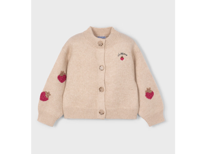 Mayoral Berry Knit Cardigan - Oat