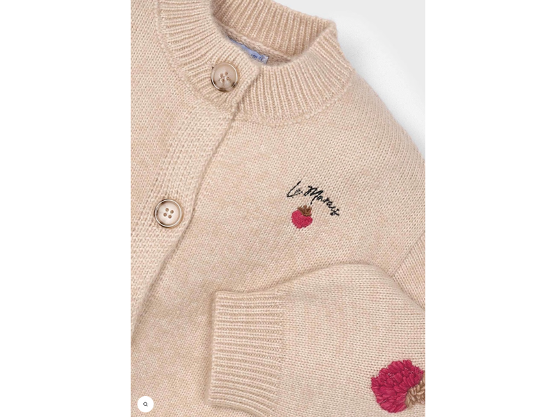 Mayoral Berry Knit Cardigan - Oat