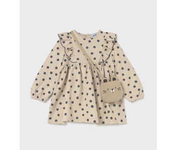 Polka Dot Dress with Purse
