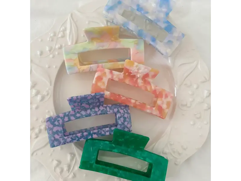 LoveLina Assorted Acetate Jumbo Hair Claws - multi