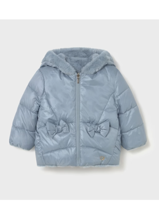 Reversible Faux Fur Jacket - Blue Bell
