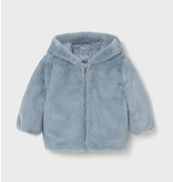 Mayoral Reversible Faux Fur Jacket - Blue Bell