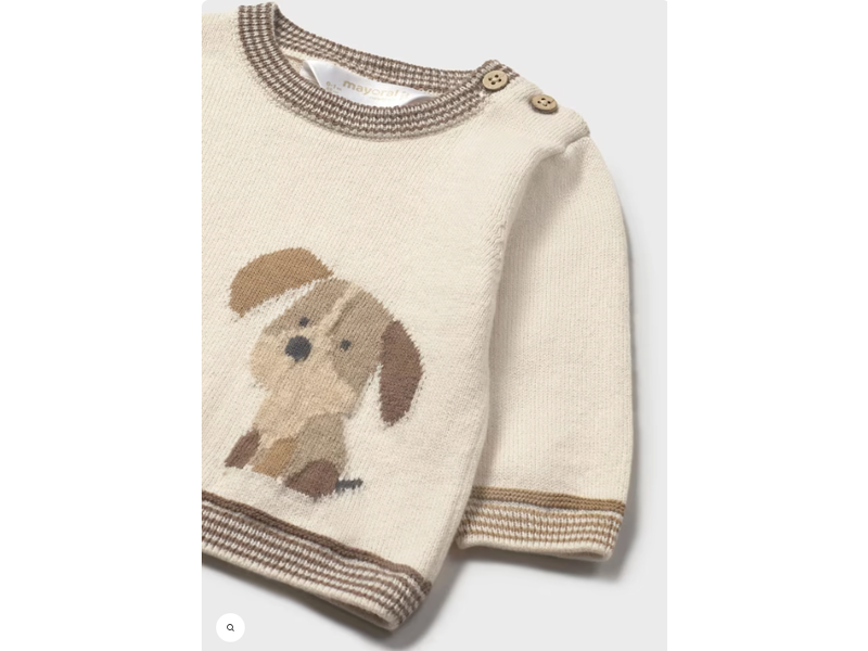 Mayoral Soft Knit Pup Sweater