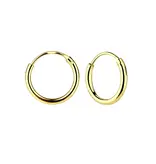 Cherished Moments 14K Gold-Plated Endless Hoop Earring For Children and Babies