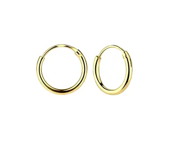 14K Gold-Plated Endless Hoop Earring For Children and Babies