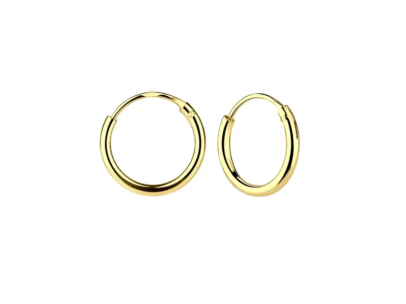 Cherished Moments 14K Gold-Plated Endless Hoop Earring For Children and Babies