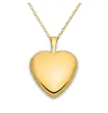 Cherished Moments 14K Gold-Plated Heart Locket For Little Girls and Kids