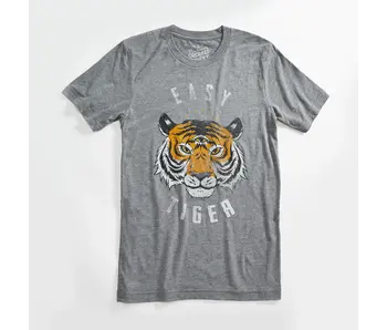 Easy Tiger Vintage Unisex Heather Grey T-Shirt