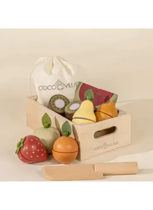 Wooden Fruits Playset