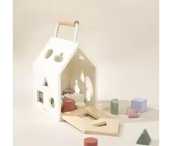 Wooden Shapes Sorting House
