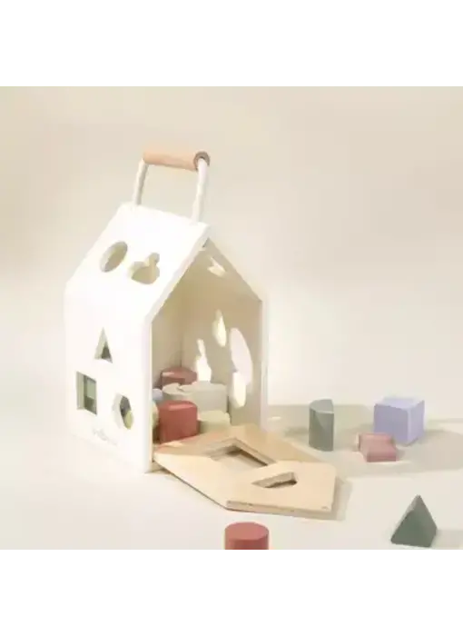 Wooden Shapes Sorting House