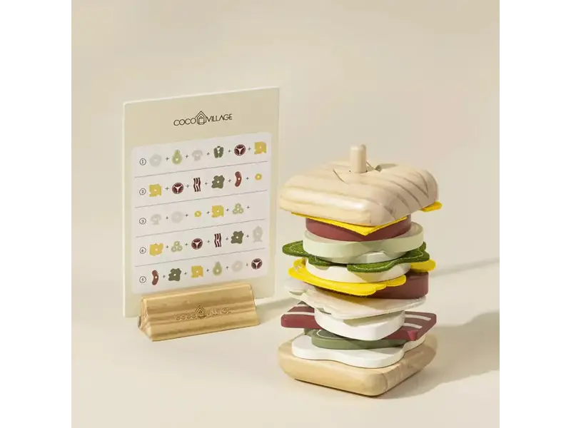 Coco Village Wooden Stackable Sandwich