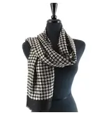 pretty persuasions Lightweight Printed Scarf W/Gold Metallic