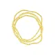 14k Gold Plated Stretch Ball Bracelet Set