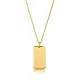 24" Dog Tag Boyfriend Necklace Gold