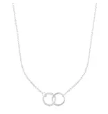 Adornia Adjustable Pave Cz Rings Necklace - Silver