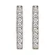 Crystal Bar Studs Silver