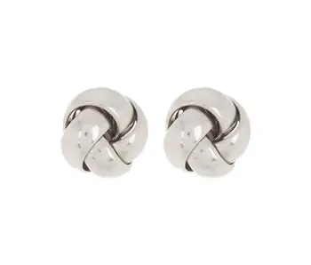 Knot Earrings Silver