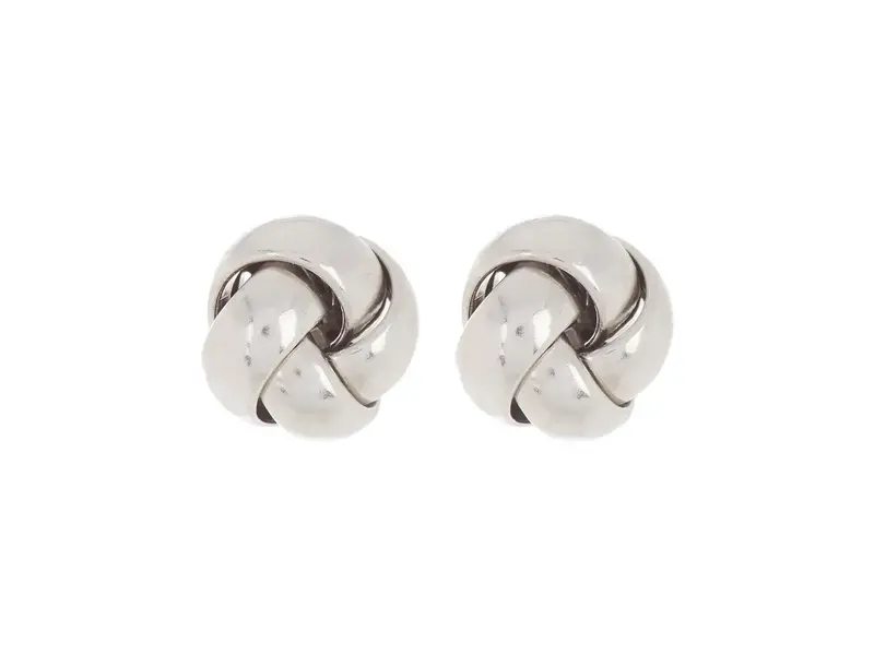 Adornia Knot Earrings Silver