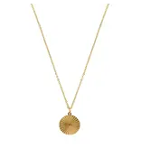 Adornia Medallion Burst Pendant Necklace Gold