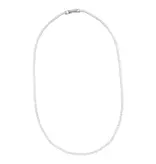 Adornia Micro Tennis Necklace - Silver