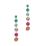 Adornia Multicolor Drop Earrings Gold
