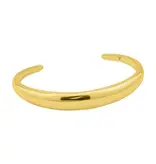Adornia Tarnish Resistant 14k Gold Plated Dome Cuff