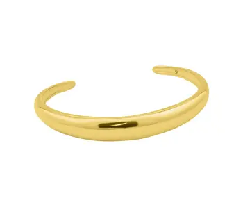 Tarnish Resistant 14k Gold Plated Dome Cuff