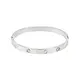 Tarnish Resistant Cz and Clover Bangle