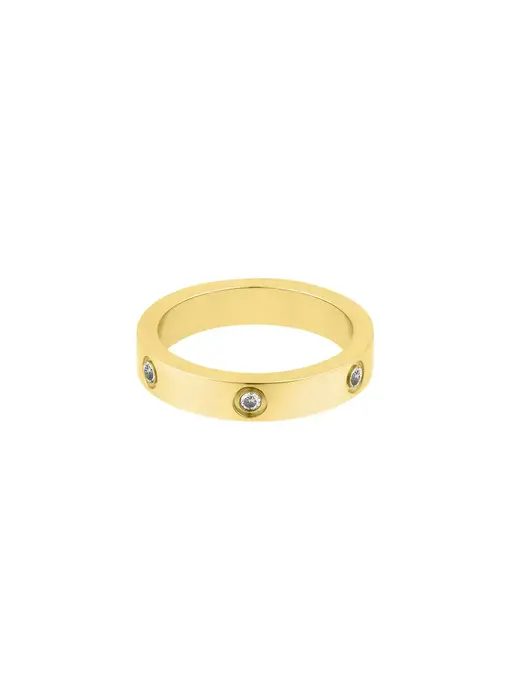 Tarnish Resistant Pave Eternity Band Ring