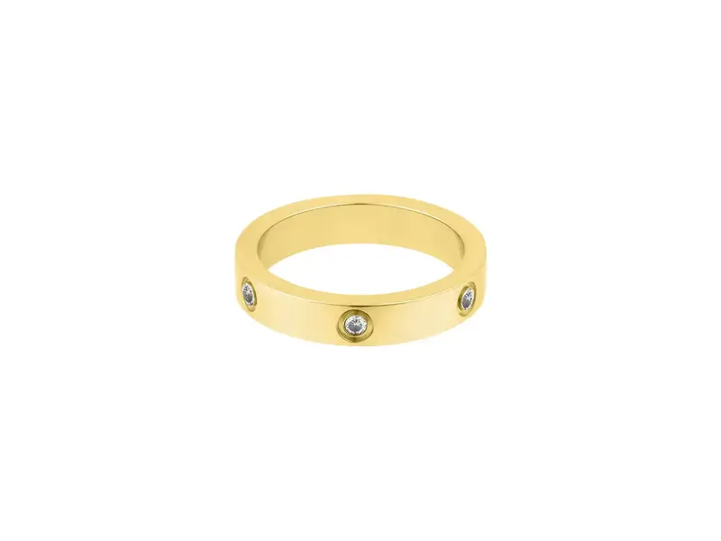 Adornia Tarnish Resistant Pave Eternity Band Ring