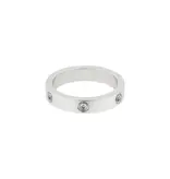 Adornia Tarnish Resistant Pave Eternity Band Ring - silver