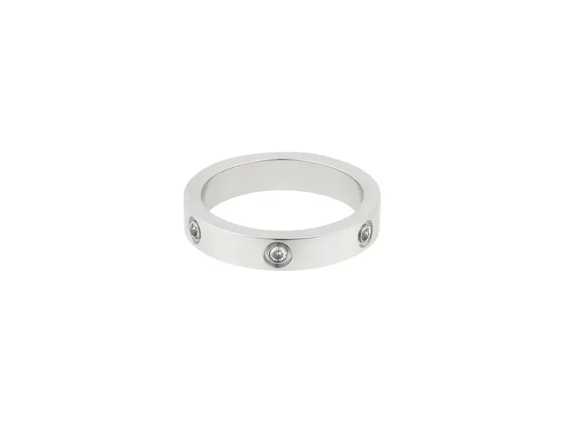 Adornia Tarnish Resistant Pave Eternity Band Ring - silver