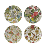 Creative Co-OP Printed Stoneware Plate w/ Botanicals, 4 Assorted Styles