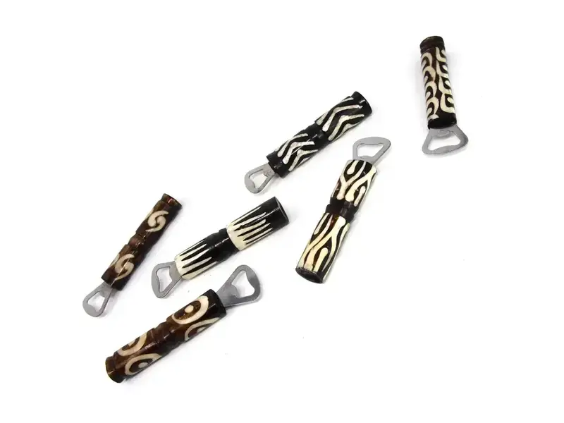 Global Crafts Batik Bone Bottle Opener - Mixed Designs