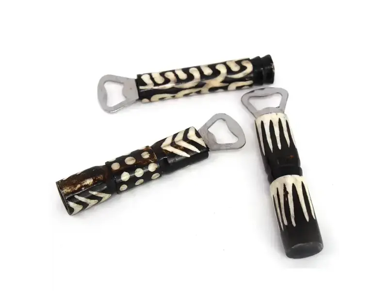 Global Crafts Batik Bone Bottle Opener - Mixed Designs
