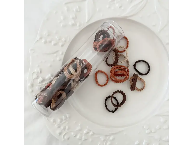 LoveLina Little Essential Hair Ties For Kids - Neutral Brown