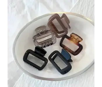Matte Rectangular Hair Claw - Cupo Basic Assorted