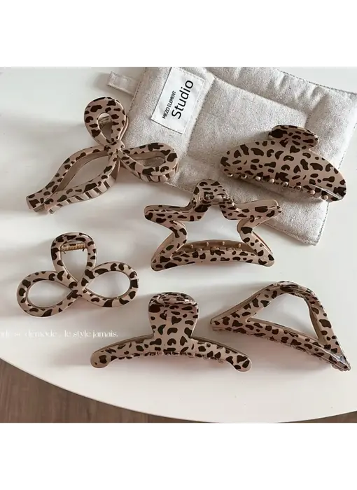 Wild Leopard Hair Claw