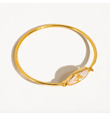 MAIQ Accessories Aileen 18K Gold Vintage Star Shell Bangle
