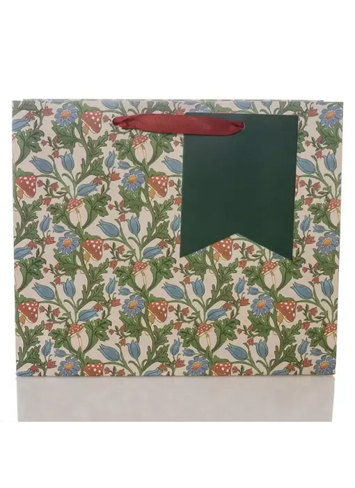 Earthy Mushrooms Medium Holiday Gift Bag