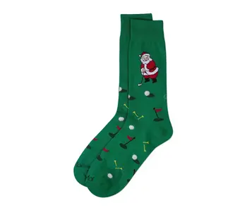 Golfer Santa Holiday Crew; Green 10-13