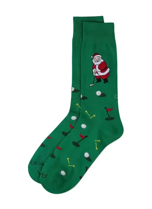 Golfer Santa Holiday Crew; Green 10-13