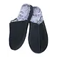 True Suede Men's Plush Slippers Black - Large (11-12)
