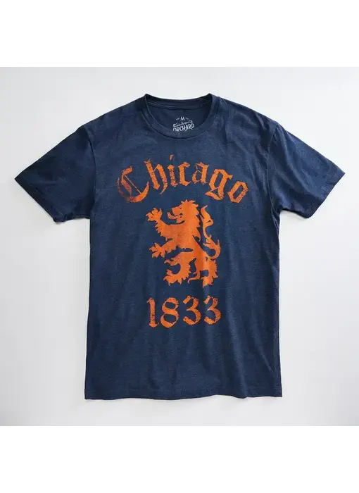 Chicago Lion Heather Navy Unisex T Shirt
